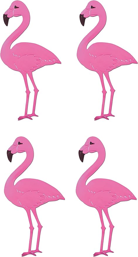 Amazon Com Beistle S55437az4 4 Pieza Foil Flamingo Siluetas 22 Kitchen Dining