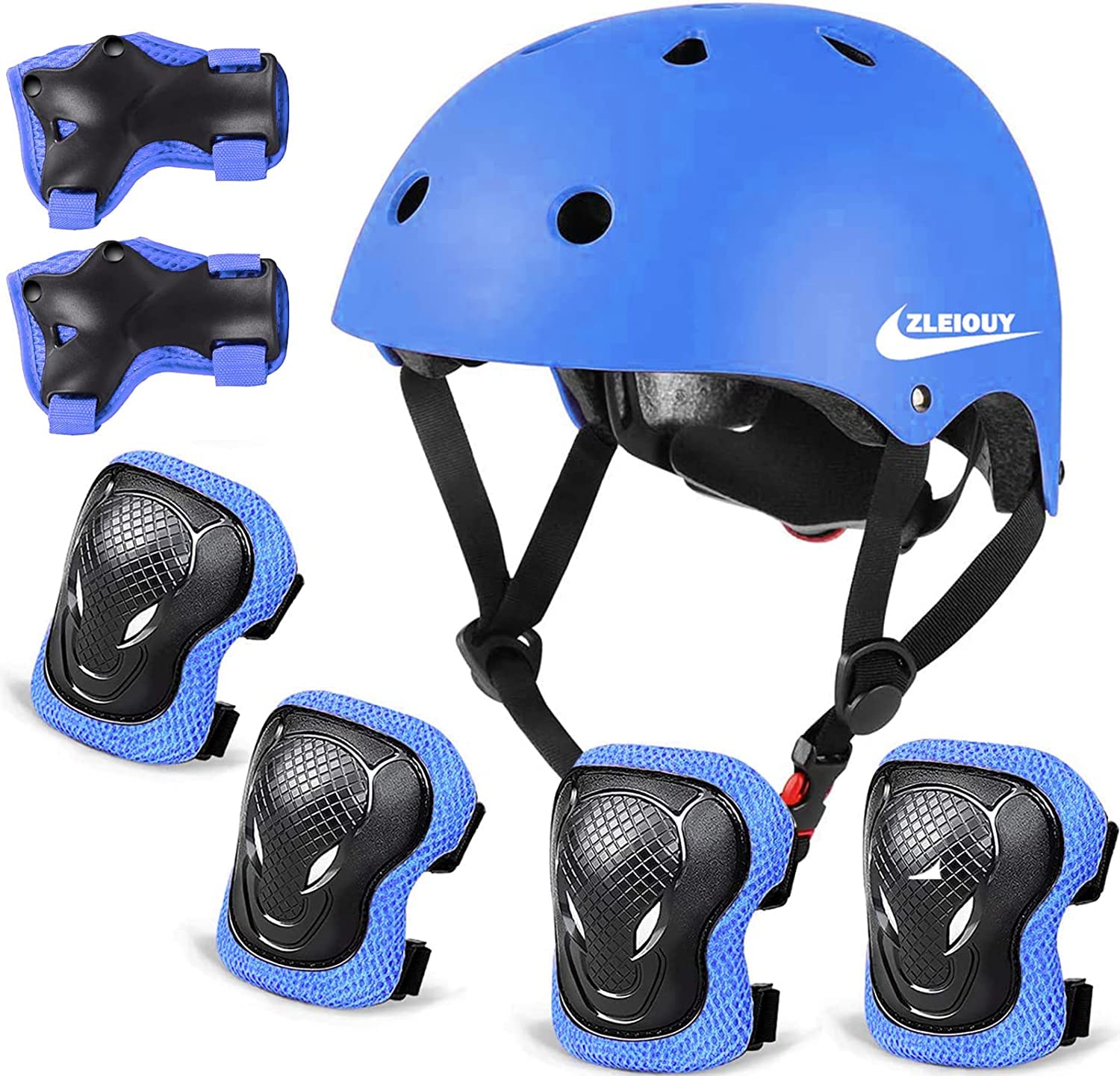 Photo 1 of ZLEIOUY Adjustable Helmet for Youth Kids Toddler Boys Girls,Protective Gear with Elbow Knee Wrist Pads for Multi-Sports Skateboarding Bike Riding Hiking Scooter Inline skatings