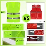 Chyaya 2 Pack Hi Vis Vests Reflective Safety Waistcoats Running Cycling Work view 4
