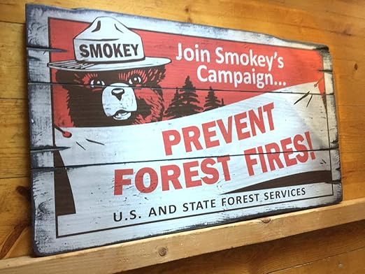 Amazon Com Bawansign Smokey Bear Prevent Forest Fires Handcrafted