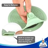 MR.SIGA Set of 3 Silicone Drain Plugs 13 cm Grey Blue Green view 3