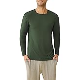 Latuza Men's Viscose Pajama Top Long Sleeves Sleep T-Shirt