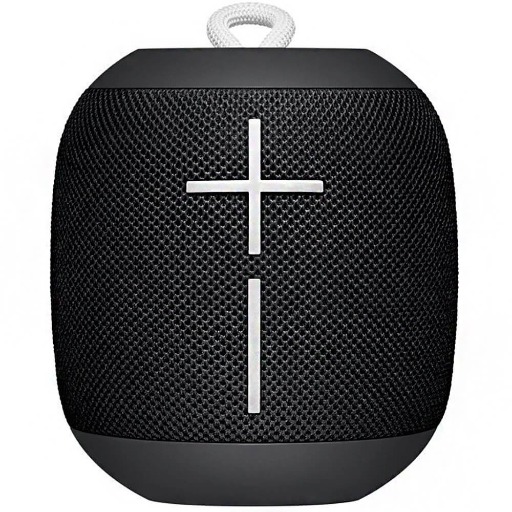 Ultimate Ears Wonderboom Portable Wireless Bluetooth Speaker, 360° Surround Sound, Waterproof, 2 Speaker Connection for Powerful Sound, 10 Hours Battery, Black