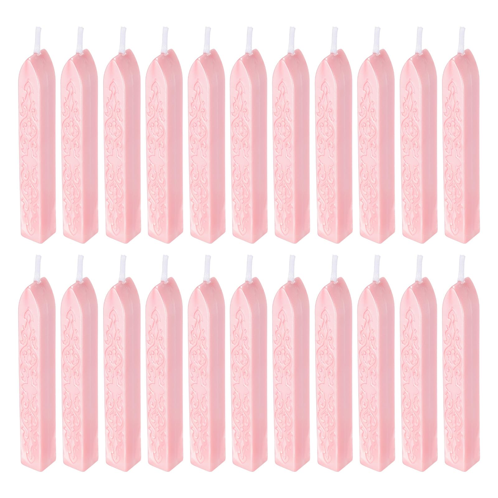 PATIKIL Wax Seal Sticks, 22 Pack Sealing Wax Sticks Sealer for Stamp Seals Letter Wedding Invitation Envelope Craft, Pink