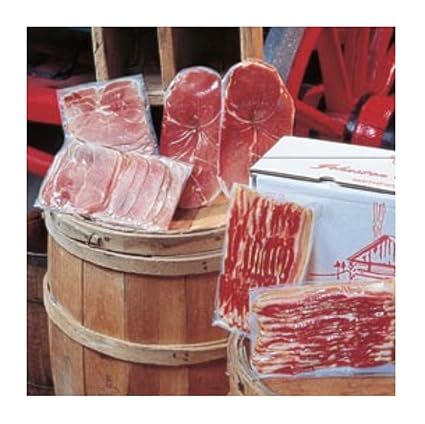 Condado de Johnston jamones Smokehouse Sampler – Bacon Gourmet y jamón Trio Incluye Hickory Sliced País Bacon (2pk), jamón rodajas Central (2pk), ahumado y deli-thin País jamón rodajas (2pk): Amazon.com: Grocery \u0026