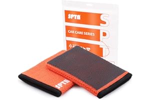 SPTA Clay Mitt, 1Pc Fine Grade Clay Bar Wash Mitt, Clay Eraser Mitt for Car Detailing, Auto Detailing Clay Bar Glove Quickly Removes Debris from Your Paint, Glass, Wheels, & More-CHMLG01