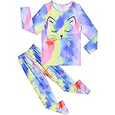 QPANCY Girls Pj Set Unicorn/Mermaid Pajamas Kids Fall Winter Cotton Sleepwear
