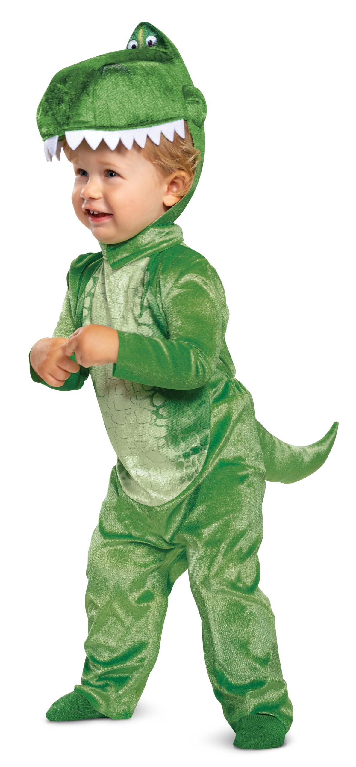 Jakks Pacific Disguise Deluxe Costume Rex for Infants, Official Pixar Licensed Product, All in One and Comfortable, Fancy Dress, 4-6 Years