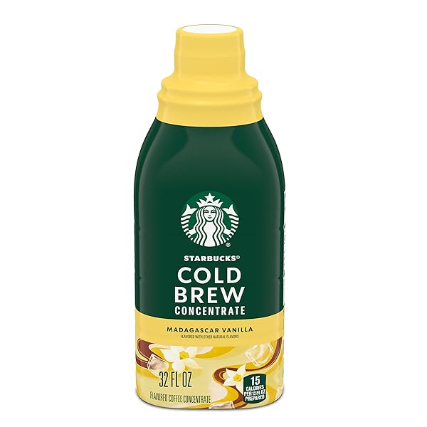 STARBUCKS COLD BREW COFFEE CONCENTRATE, MADAGASCAR VANILLA FLAVORED...