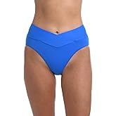 Cross Over High Waist Bikini Swimsuit Bottom