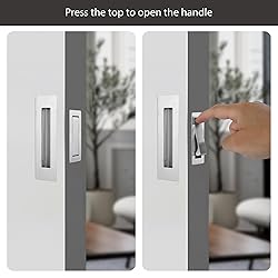 Malimali Pocket Door Pull and Edge Set, Stainless