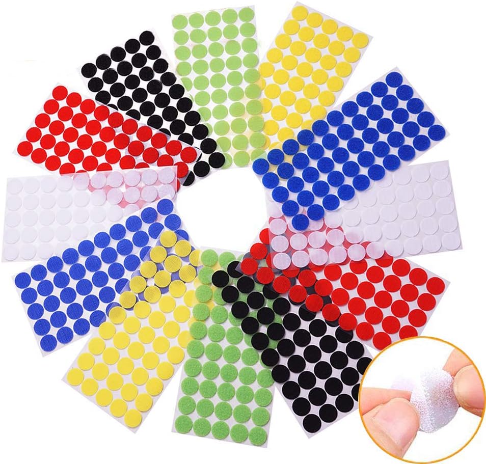 Vkey Colorful Hook and Loop Self Adhesive Fastener Dots