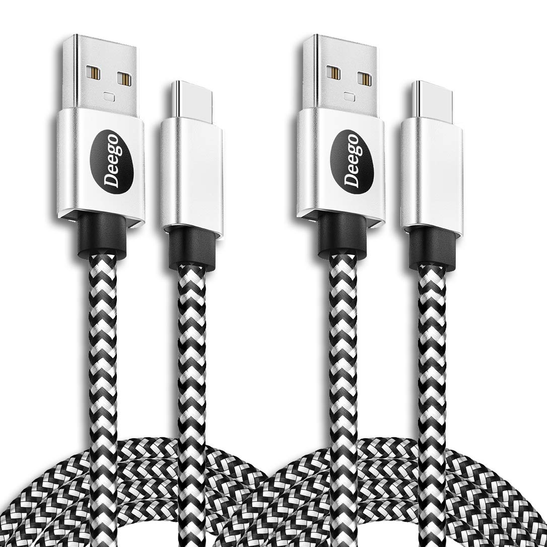 USB Type C Cable, 2Pack Extra Long USB A to USB C Fast Charger Cable