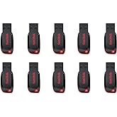 SanDisk 8GB Cruzer Blade USB 2.0 Flash Memory Drive SDCZ50-008G (10 Pack)