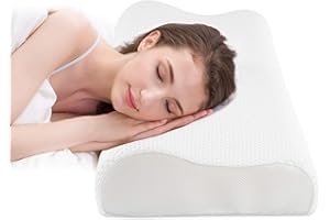 Fityou Ergonomic Memory Foam Neck Pillow,Support Pillow for Neck Pain Relief, Support Pillows for Side Back Stomach Sleepers 