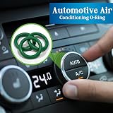 ZDBB 595 Pcs Automotive AC O Rings Kit SAE Metric 36 Sizes Green view 4