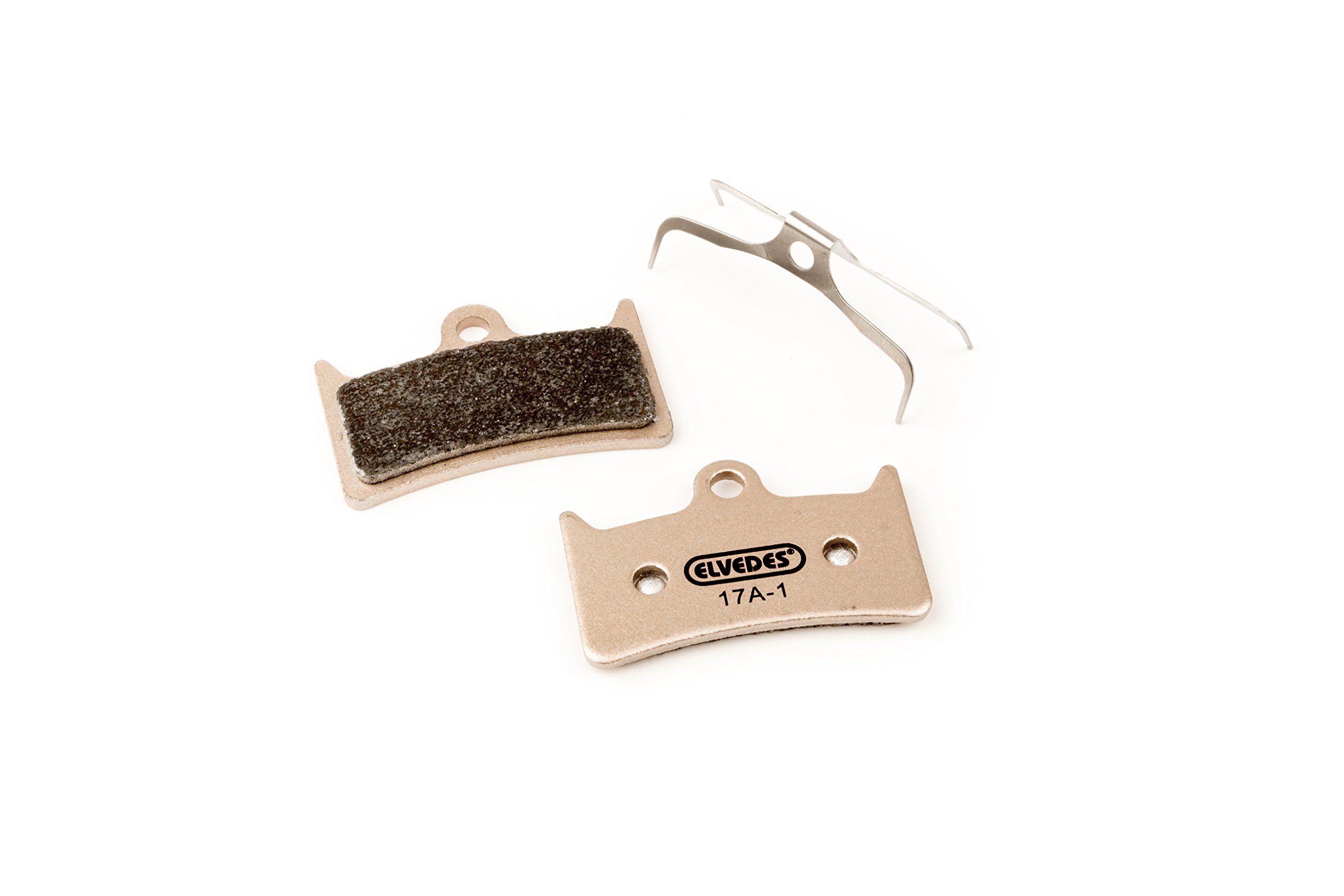 ELVEDES 1 Pair métallic for Hope V4 Brake Pads Unisex Adult E-Bike/MTB/Cycle/Road, Gold