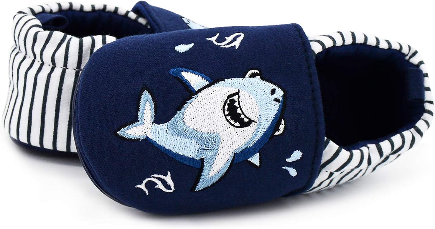  | COSANKIM Infant Baby Boys Girls Slipper Soft Sole Non Skid Sneaker Moccasins Toddler First Walker Cirb House Shoes | Slippers
