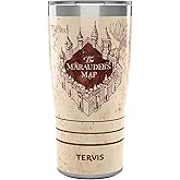 Tervis Traveler Harry Potter The Marauder's Map Triple Insulated Insulated Tumbler Travel Cup Keeps Drinks Cold & Hot, 20oz, Stainless Steel