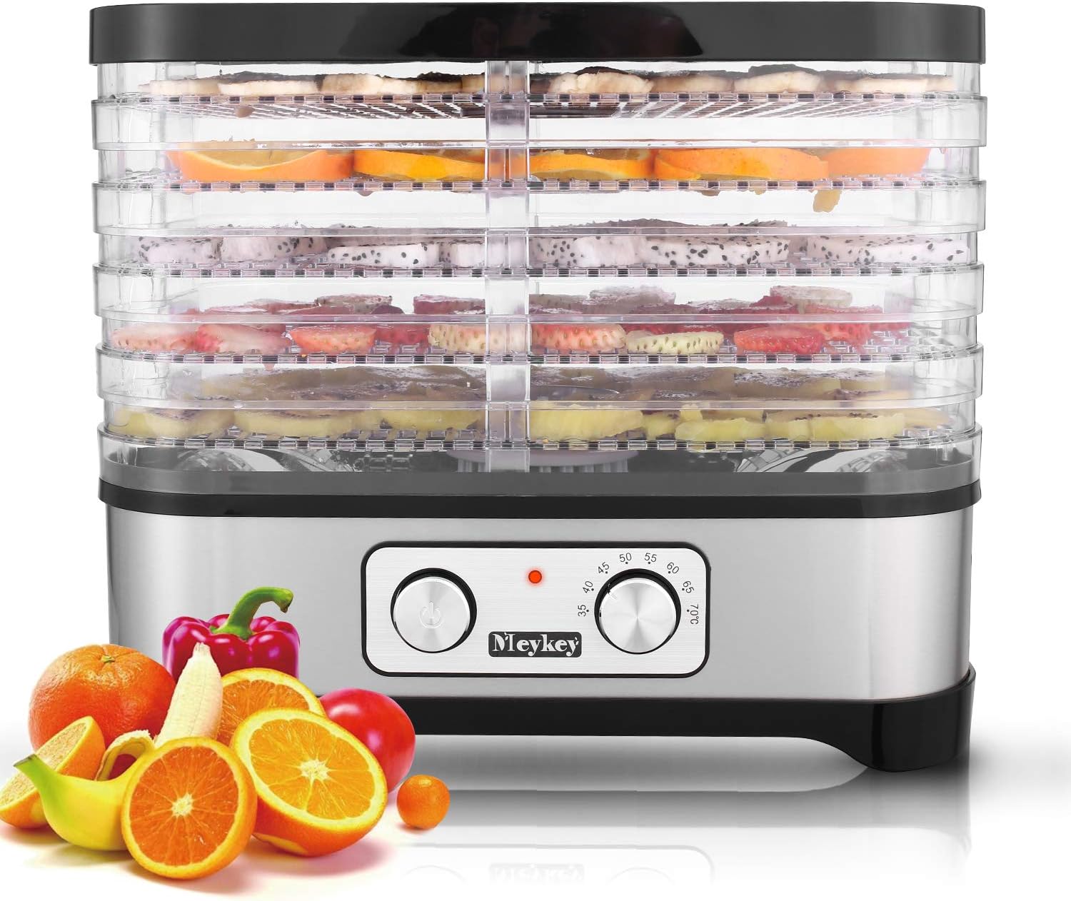 Food Dehydrator Machine for Jerky Meat Fruit Vegetable Beef, BPA Free