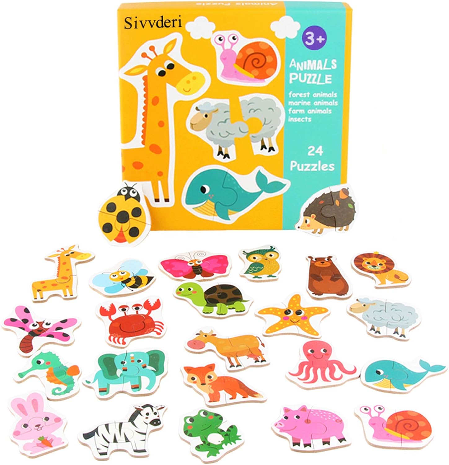 wooden animals for toddlers