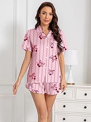 Umeyda Girls Satin Silky Collar V Neck Ruffle Short