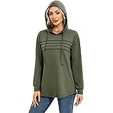 AxByCzD Womens Hoodies Lightweight Long Sleeve Casual Tops Loose Fit Trendy Comfy Pullover Sweatshirts