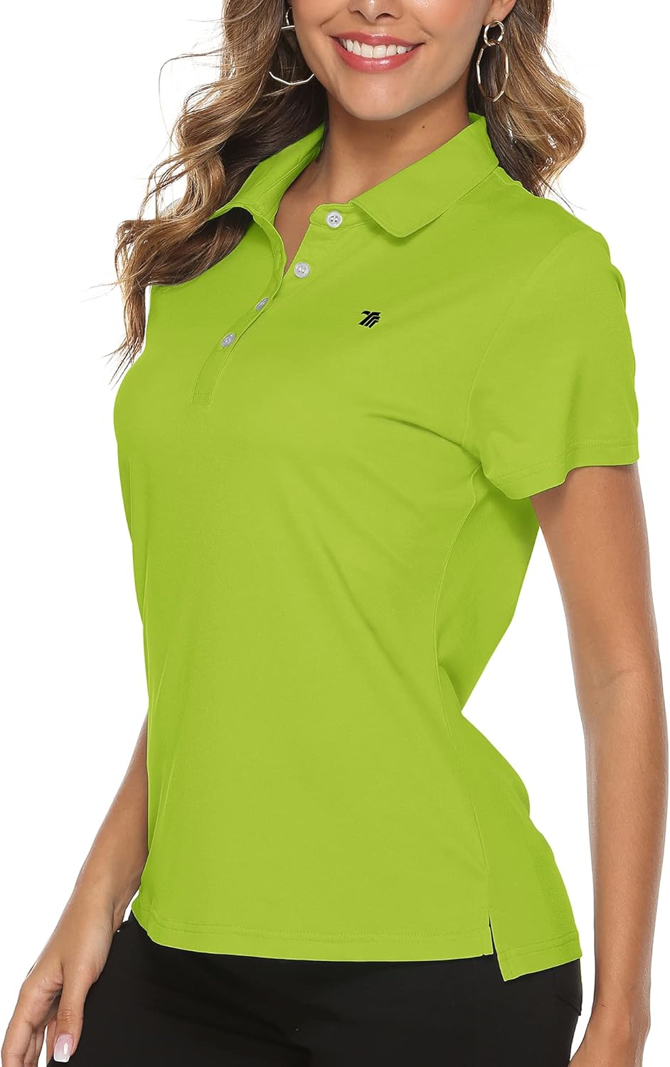 YSENTO Women's Short Sleeve Golf Shirts Dry Fit Moisture Wicking Polo