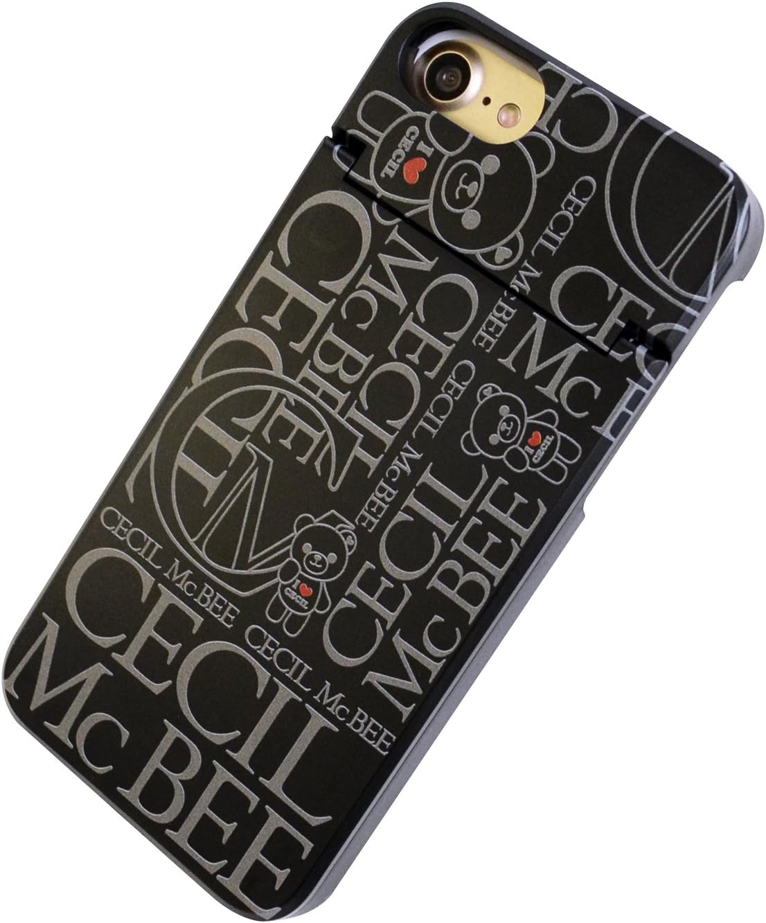Amazon Iphone8 Iphone7 6s 6兼用 Cecil Mcbee ミラーケース セシルマクビー Iphone ケース アイフォン Logo Black ケース カバー 通販