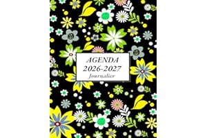 Agenda 2026 2027 journalier a4 1 page par jour: août 2026 à juillet 2027, format a4, Horaire 07h00 à 21h00 | français