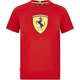 Ferrari Scuderia F1 Kids Large Shield T-Shirt Black/Red (9-10 Years, Red)