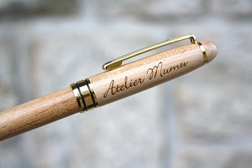 Penna Personalizzata In Legno Penna Inciso Con Vostro Testo Regalo Personalizzato Amazon It Handmade