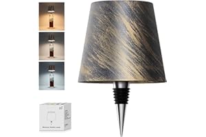 Wireless Bottle Lamp, 2024 New 3 Color Rechargeable Wine Bottle Lights for Bars Restaurants (Bronze, 1PC)