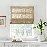 TWOPAGES Linen Roman Shades for Windows Custom
