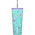 Corkcicle x Disney Princess Ariel Cold Cup Insulated Tumbler with Lid and Straw, 24 oz – Reusable Water Bottle Keeps Beverages Cold 12hrs, Hot 5hrs – Cupholder Friendly, Lid for Flexible Sipping