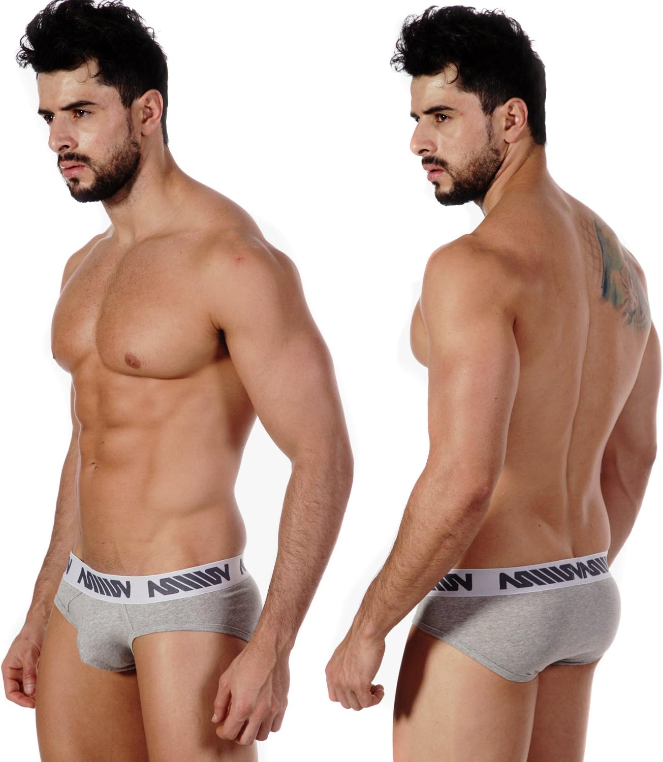 METROMALEWEAR Men's Core Hip Brief Grey
