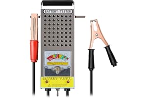 High-Accuracy Battery Load Tester 6V-12V Car Battery Discharge Tester with Voltmeter and Clamps Voltage Tester Automotive Alt