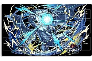 New Mlikemat Playmat Blue-Eyes White Dragon TCG CCG OCG Trading Card Game Mat with Zones + Free Bag (ZD039-009-A)