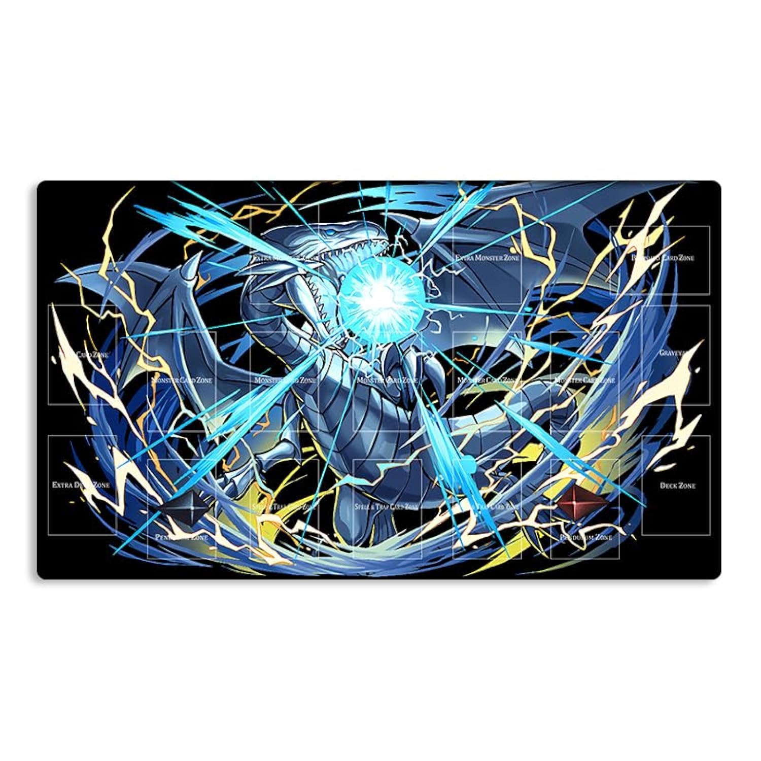 New Mlikemat Playmat Blue-Eyes White Dragon TCG CCG