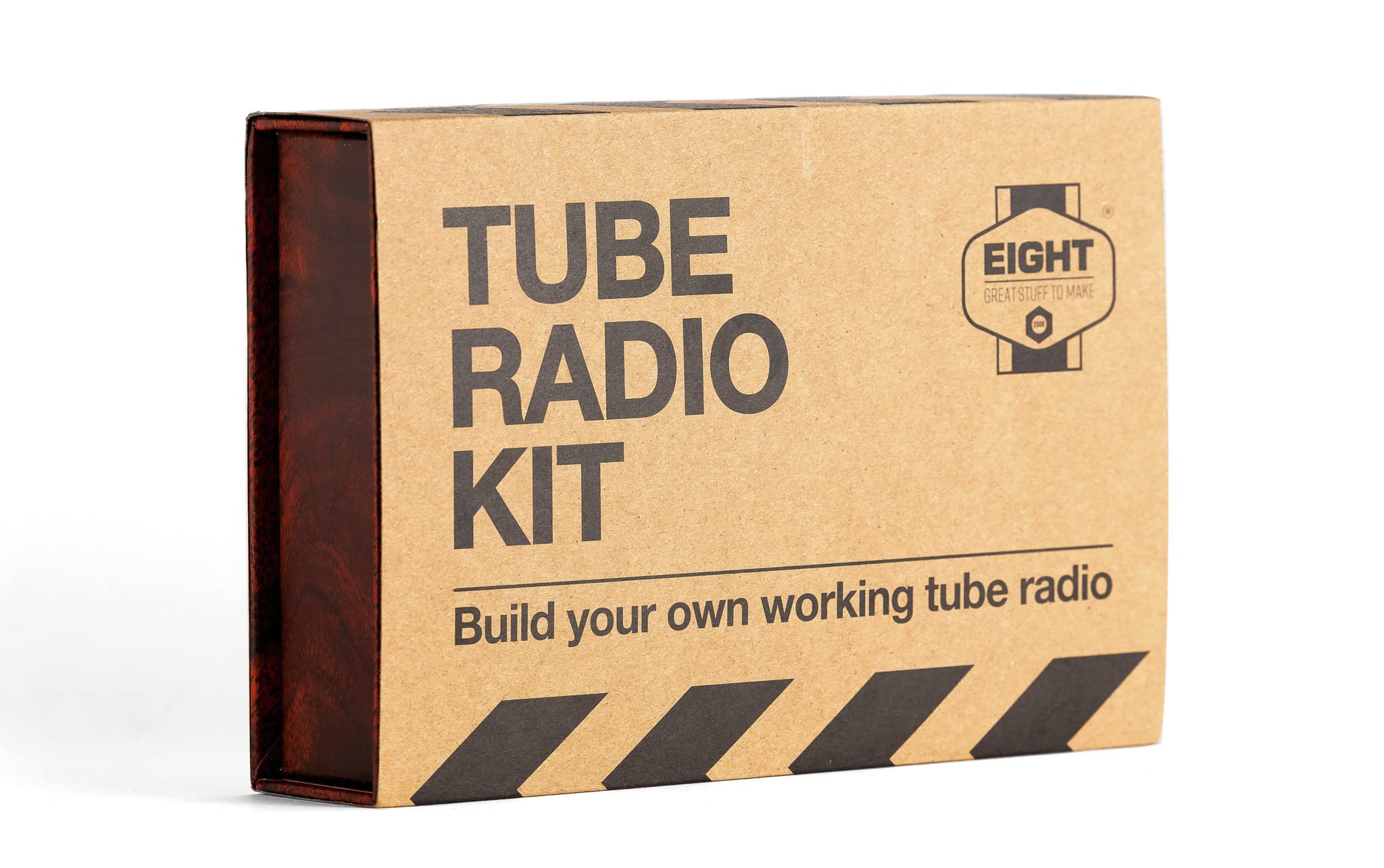 EIGHT Innovation Build Your Own Tube Radio- construct your own piece of radio history with this unique kit, 13 cm x 19 cm x 4 cm