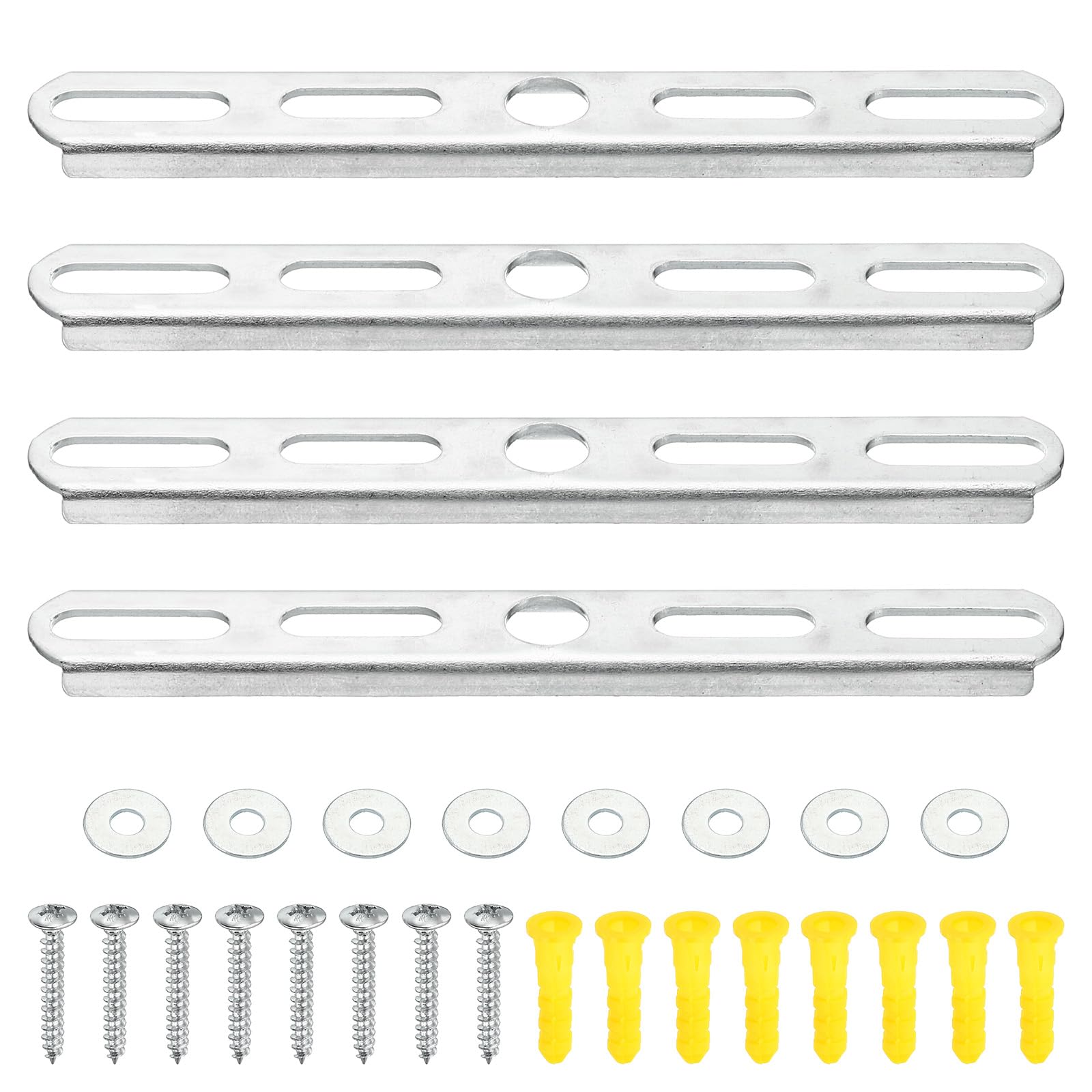 PATIKIL 130mm 5.1 Inch Ceiling Light Plate Kit, 4 Set Pendant Light Fixture Mounting Bracket Crossbar with Screw Nuts Accessories for Chandelier Wall Lighting