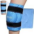 REVIX 19" Extra Large Knee Ice Pack Wrap Around Entire Knee, Reusable Gel Cold Pack for Knee Discomfort and Post-Workout Fatigue, Cold Compress, Enhance Comfort and Recovery