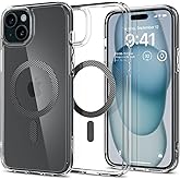 Spigen for iPhone 15/14/13 Case, Ultra Hybrid MagFit [Anti-Yellowing] [Compatible with Magsafe] - Carbon Fiber