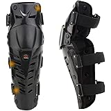 RIDBIKER 1 Pair of Movable Knee Shin Guard Pads Three Sections 2Pcs Breathable Adjustable Knee Cap Pads Protector Armor for M