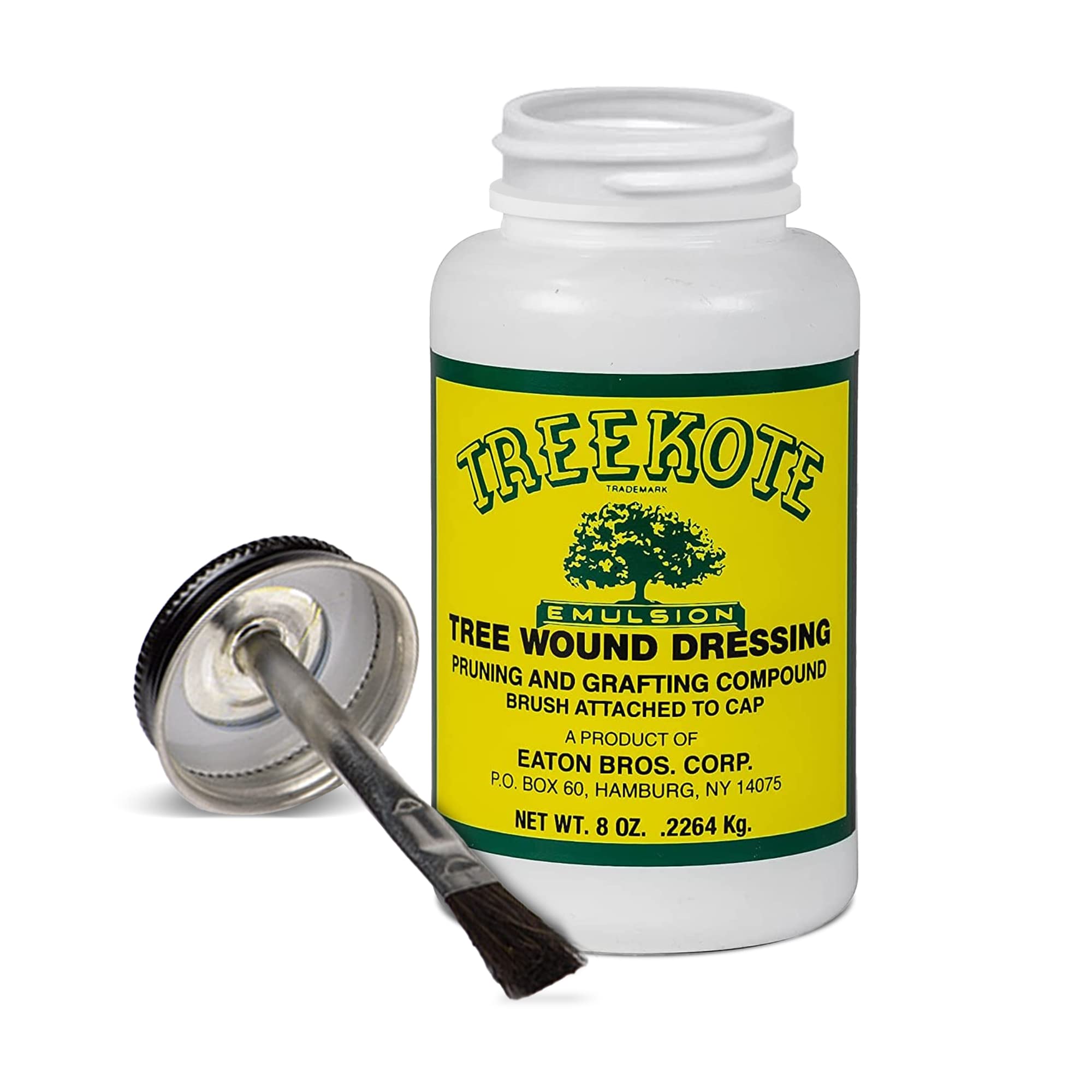 Photo 1 of Treekote Wound Dressing Brushtop 8 OZ for Trees and Shrubs - Healing Paste and Tree Wound Sealer - Pruning Sealer, Grafting Compound - Bonsai Cut Paste and Sealant for Effective Tree Wound Repair