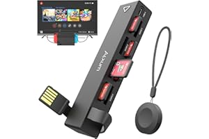 ALXUM Nintendo Switch Game Card Reader - Switch Game Changer with Remote Control Online Switching 8 Games, Newest 8-in-1 Switch Multi Game Card Switcher Quickly Switching 8 Games for Switch/Switch OLED