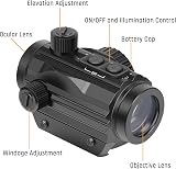 Feyachi Red Green Dot Sight RDS-36 1x22mm 5 MOA with 0.83 inch Riser Mount view 6