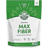 Manitoba Harvest Hemp Yeah Organic Max Fiber Protein Powder, Unsweetened, 32oz, with 13g of Fiber, 13g Protein and 2.5g Omegas 3&6 per Serving, Keto-Friendly, Preservative Free, Packaging May Vary