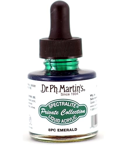(未使用･未開封品)　Dr. Ph. Martin&#39;s Spectralite Private Collection Liquid Acrylics 1.0 oz Forest Green (22PC) 0pbj0lf Dr. Ph. Martin's Spectralite Private Collection Liquid