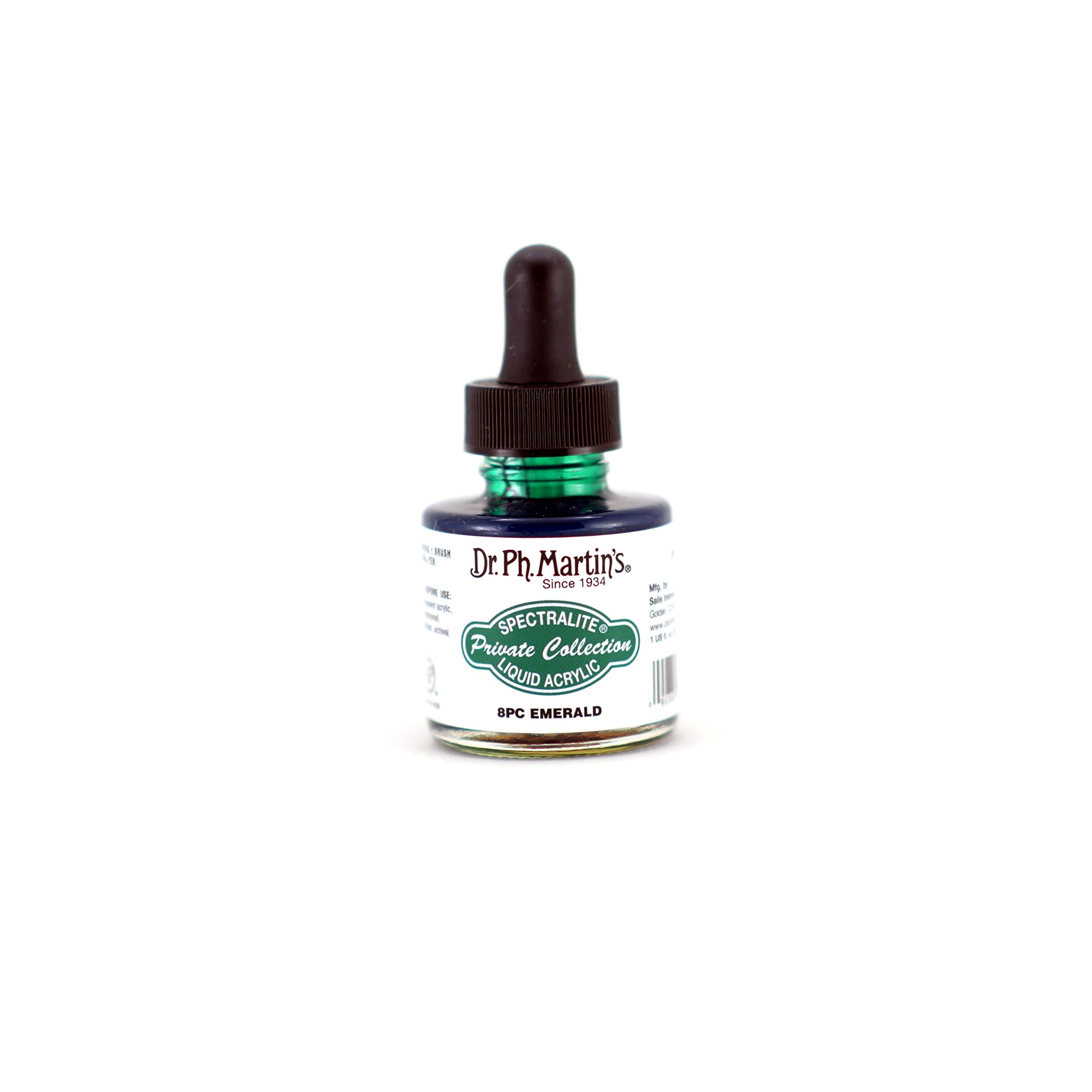 Dr. Ph. Martin's Liquid Ink, Emerald, 1oz